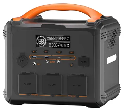 Productafbeelding van Powerstation - Stroomgenerator - Powerbank - Draagbare - LiFePO4 Batterij - 1102Wh - 1200W - Zonnegenerator