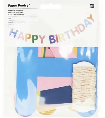 Image de Guirlande « Happy Birthday », Magic RainbowMIX, 5 m