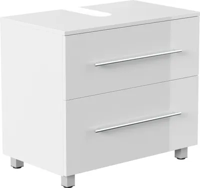 Produktbild von Badmöbel Waschbeckenunterschrank "Mondial" weiß Hochglanz 70 cm