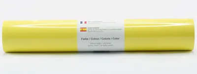 Produktbild von Kreativplotter Vinylfolie glänzend ZITRONENGELB 30,5x300 cm