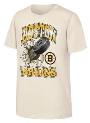 Imagen del producto de OUTERSTUFF, camiseta "Breakout" del equipo Bruins, color: "Nätur", para jóvenes, talla: M (10-12)