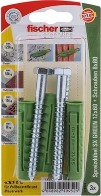 Produktbild von Spreizdübel SX GREEN 12x60 S K