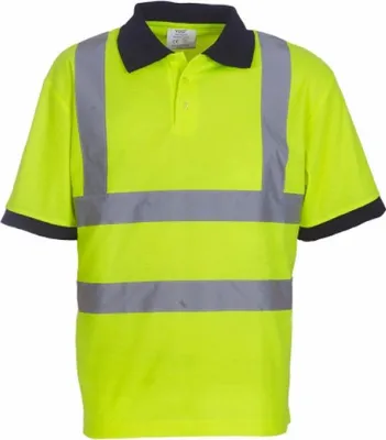 Immagine prodotto di YOKO HVJ210 | Polo di sicurezza da uomo EN ISO 20471 fino a 6XL - Colore: Giallo Hi-Vis - Taglia: S