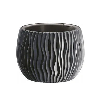 Produktbild von Prosperplast Blumentopf BOWL SANDY Anthrazit 23,8 cm