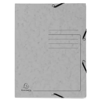Immagine prodotto di Exacompta 55423E Cartella con chiusura elastica Cartone Colourspan 355g/m2 A4 grigio