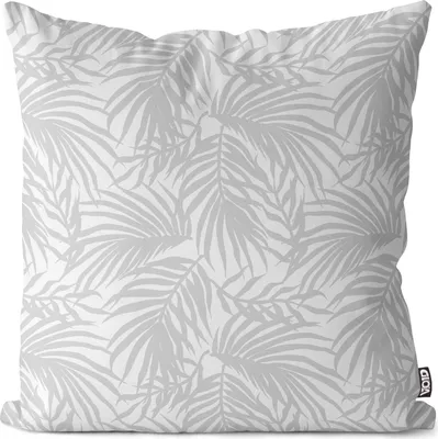 Produktbild von VOID Tropen Blätter Beige Palme Kissenbezug Kissenhülle sofa couch wohnzimmer dekoration wasserfest Outdoor Garten Kissen bezug deko