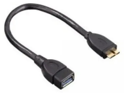 Obrázok produktu pre Hama 00054511, 0,15 m, USB A, Micro-USB B, USB 3.2 Gen 1 (3.1 Gen 1), Samec/Samica, Čierna