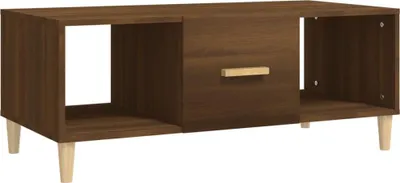 Obrázek produktu pro vidaXL Konferenční stolek hnědý Dub Optika 102x50x40 cm Dřevěný materiál