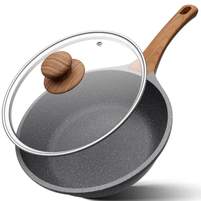Image de Poêle YASHE, diamètre 26 cm, capacité 4,3 L, compatible induction, non toxique, sans PTFE et sans