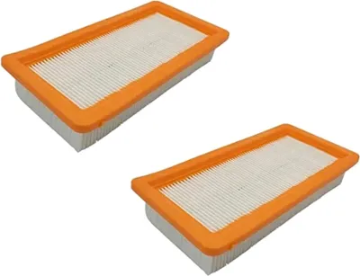 Produktbild von 2x Trade-Shop Ersatz-Flachfaltenfilter Lamellenfilter kompatibel mit Kärcher WS 7.... ersetzt 6.414-971.0 / Staubsauger, Nass-, Trockensauger