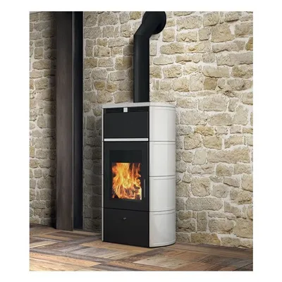 Immagine prodotto di Termostufa a legna Mod. EDILKAMIN Flamma 14 - BIANCO