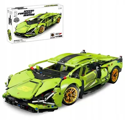Image de Jeu de construction voiture de sport 1468 pièces – supercar à construire, briques de construction techniques, maquette auto 42 cm, réf. 10226