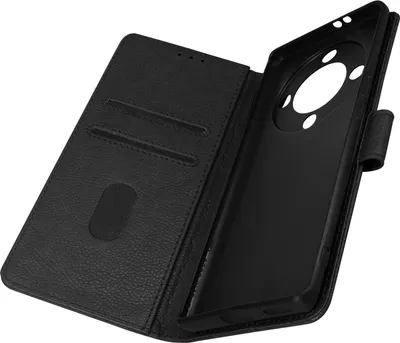 Produktbild von Avizar, Etui Honor Magic 5 Lite 5G Chesterfield Leder Stand, Schwarz