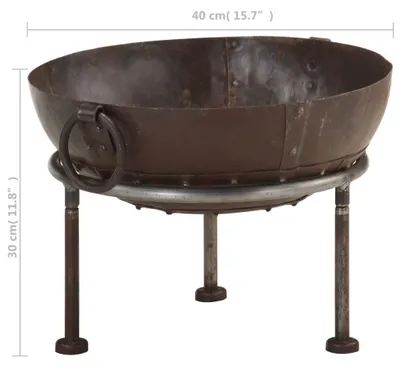 Obrázek produktu pro vidaXL Rustikální ohniště Ø 40 cm Železo
