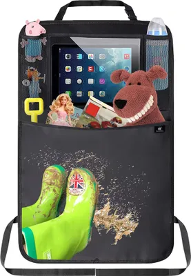 Produktbild von Utensilientaschen, Auto-Rückenlehnentasche, Rücksitzorganizer mit Fächern, Rücksitztasche, Autositz Rückenlehnenschutz, Rücksitzorganizer, Autotasche