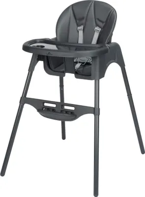 Immagine prodotto di Bebeconfort Meely Plus, seggiolone 2 in 1 per bambini, 6 mesi - 3 anni, poggiapiedi e vassoio regolabili, schienale regolabile, Grafite colorato