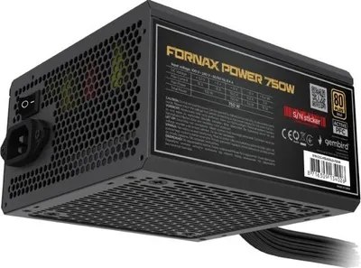 Image de GEMBIRD Power supply unit 750W active PFC 12 cm fan 80+Bronze industrial