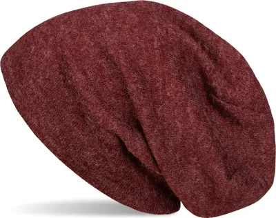 Produktbild von styleBREAKER weiche Feinstrick Beanie Mütze, Melange Optik, Slouch Longbeanie, Uni 04024109
