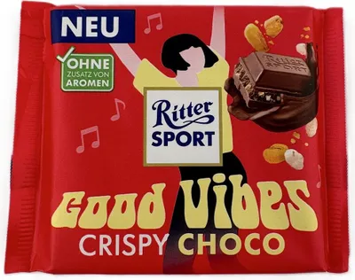 Zdjęcie produktu dla Ritter Sport Good Vibes Crispy Choco kremowe nadzienie opakowanie 100 g