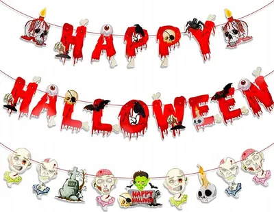 Obrázok produktu pre Halloween Banner Závesná girlanda Halloween dekorácie