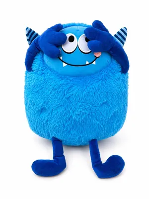 Produktbild von Monster Kuscheltier 30 cm Blaues Plüschmonster mit Klettverschluss-Händen Stofftier Weiches Kawaii Geschenk für Kinder