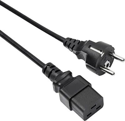 Produktbild von AKYGA AK-UP-01 - Server-Netzkabel (3-polig, IEC C19 / EU (CEE 7/7), 250 V, 50 Hz, 1,8 m)
