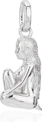Produktbild von Kettenanhänger Sternzeichen Jungfrau 925 Silber Zirkonia Weiß Horoskop Zodiak