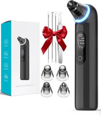 Obrázek produktu pro Čistič pórů Odstraňovač černých teček Pore Vacuum Blackhead Remover Electric Pimple Sucker Blackhead Remover Acne Extractor Facial Cleanser 3 módy s LED obrazovkou