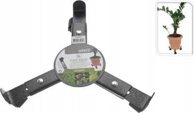 Produktbild von ProGarden Blumentopfuntersetzer auf Rollen VERSTELLBAR Pflanzenroller Blumenroller aus Metall