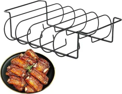Produktbild von Famanu Ribhalter BBQ - 31 cm - Schwarz
