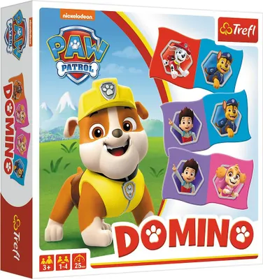 Image de Jeu de société Domino Pat' Patrouille pour enfants, activité familiale amusante