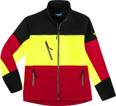 Produktbild von Woodcreek Softshelljacke 080 rot/schwarz/gelb  Größe M-50/52