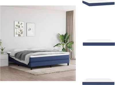 Obrázok produktu pre vidaXL Taštičkový matrac modrý 180x200x20 cm látka - Matrace