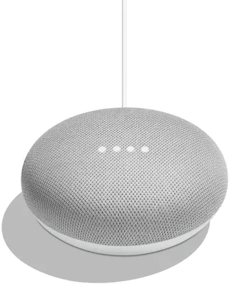 Produktbild von Google Home Mini, Google Assistant, Rund, Grau, Weiß, Stoff, Kunststoff, Silikon, Chromecast, Chromecast Audio, Android, Android 4.4, Android 5.0, Android 5.1, Android 6.0, Android 7.1, Android 7.1.2, iOS, iOS...