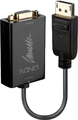Zdjęcie produktu dla Lindy 41006, 0,15 m, VGA (D-Sub), DisplayPort, Męska, Żeńska, Prosty