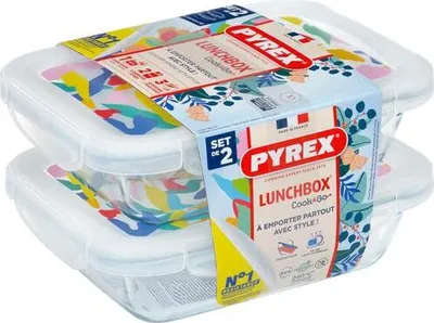 Zdjęcie produktu dla Pyrex 913S677/7643 Zestaw 2 prostokątnych patelni 0,8 l