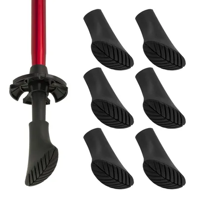 Produktbild von MidGard Nordic Walking Pads Ersatzpads - Gummifüße Gummipuffer für Asphalt 6 Stück