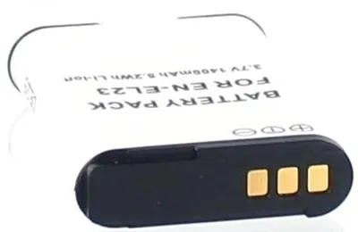 Immagine prodotto di AGI 33783 Batteria agli ioni di litio (Li-Ion) per fotocamera digitale, capacità 1400 mAh, tipo di batteria Nikon EN-EL23