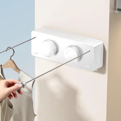Immagine prodotto di Stendibiancheria retrattile, doppio filo, bianco