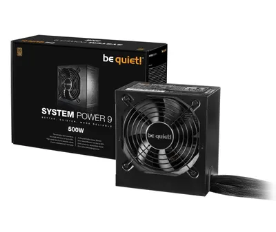 Produktbild von be quiet! System Power 9, 500 W, 200 - 240 V, 50 Hz, 4 A, Aktiv, 110 W