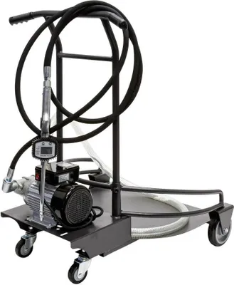 Produktbild von Ölfasspumpe für 200L Fässer 14l/min 12bar 230V Fasspumpe Ölpumpe fahrbarer Wagen