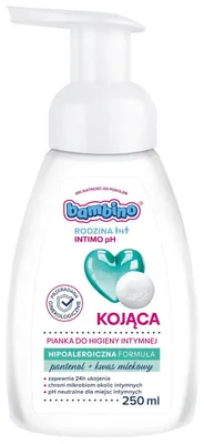 Image de Bambino Rodzina Intimo PH, mousse nettoyante douce pour l'hygiène intime, 250 ml