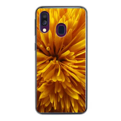 Produktbild von MuchoWow® Handyhülle Schutzhülle Hülle für Samsung Galaxy A40 Löwenzahn - Gelb - Abstrakt Silikon Softcase Handy Hülle - Handy-Tasche