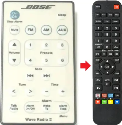 Produktbild von Fernbedienung geeignet für BOSE WAVE-RADIO-II