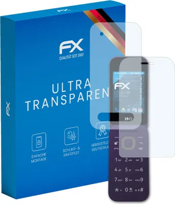 Produktbild von atFoliX FX-Clear 3x Schutzfolie kompatibel mit HMD 2660 Flip Displayschutzfolie
