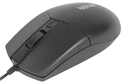 Image de iggual COM-BUSINESS2-2400DPI, Pour droitiers et gauchers, Optique, USB Type-A, 2400 DPI, Noir