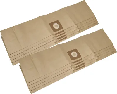 Produktbild von vhbw 10x Staubbeutel kompatibel mit Bosch UniversalVac 15 Staubsauger - 85,95cm x 19,9cm braun