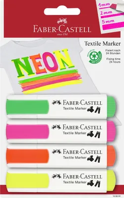 Immagine prodotto di Faber-Castell 159591 evidenziatore 4 pz Verde, Arancione, Rosa, Giallo