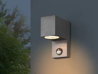 Produktbild von Eckige Außenwandleuchte ROYA Downlight mit Bewegungsmelder, Anthrazit