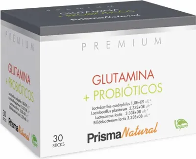 Zdjęcie produktu dla Prisma Natural Glutamine + Probiotics 30 pałeczek x 4,37g